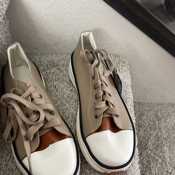 Tan Canvas Sneakers - Picture 2 of 6